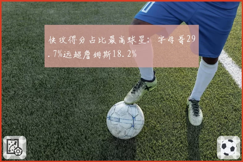 快攻得分占比最高球星:字母哥29.7%远超詹姆斯18.2%